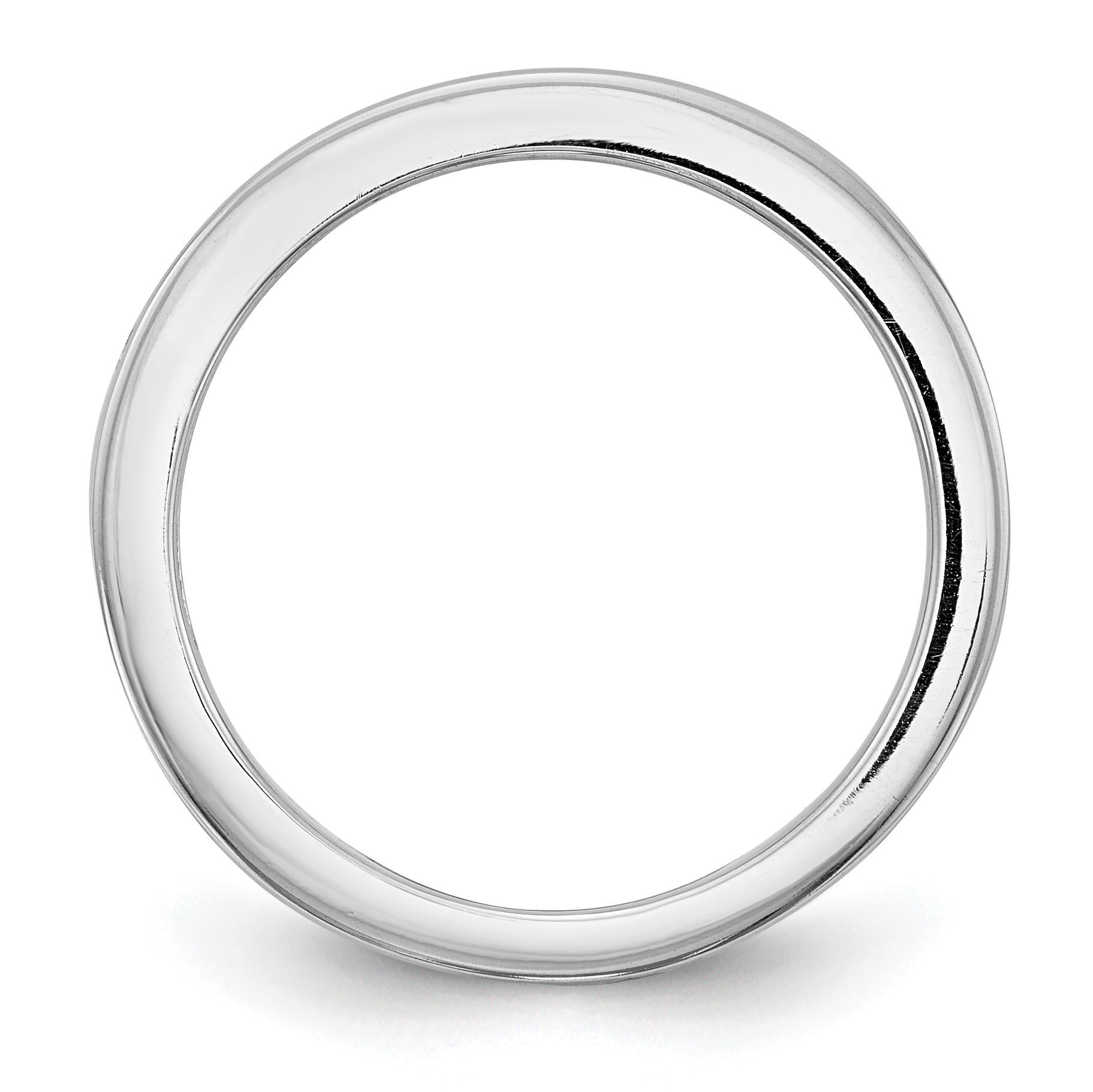 0.17ct. CZ Solid Real 14K White Gold Wedding Wedding Band Ring