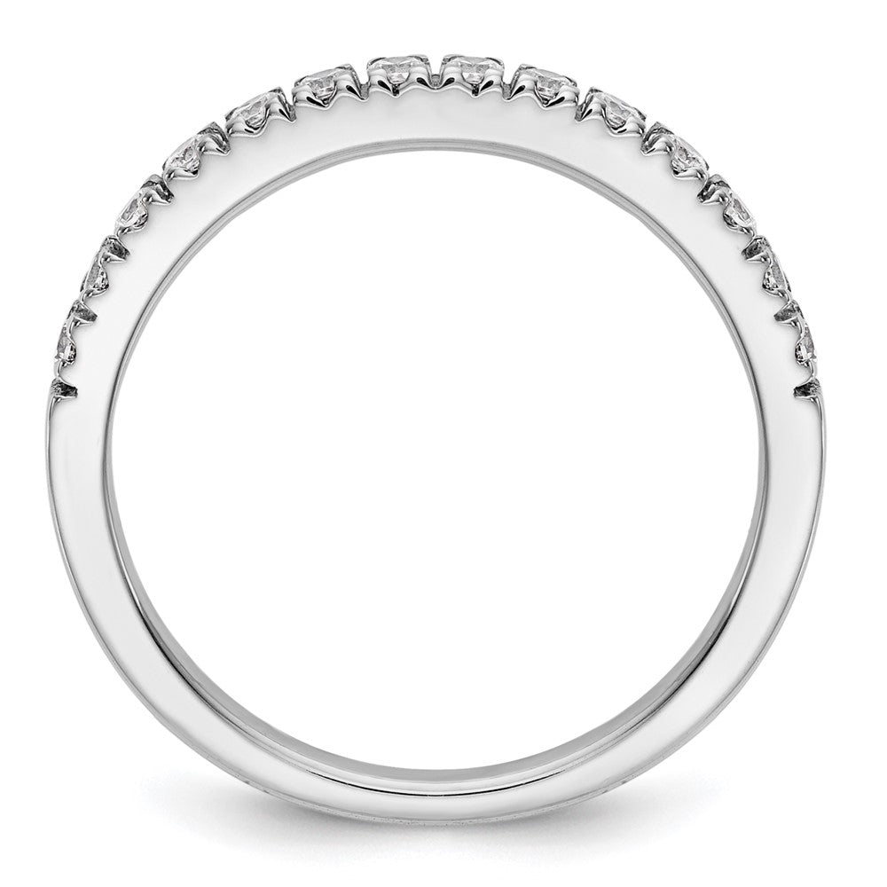 14K White Gold Real Diamond Wedding Band
