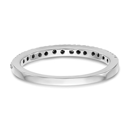 14K White Gold Real Diamond Wedding Band