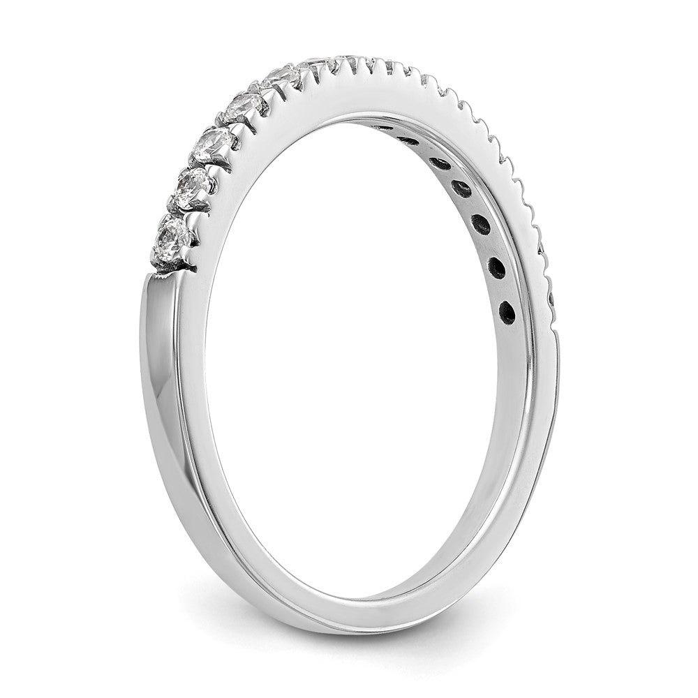14K White Gold Real Diamond Wedding Band