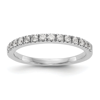 0.28ct. CZ Solid Real 14K White Gold Wedding Wedding Band Ring