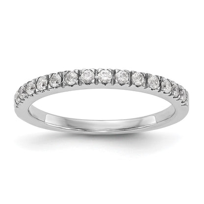 14K White Gold Real Diamond Wedding Band