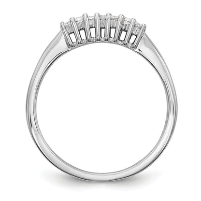 0.16ct. CZ Solid Real 14K White Gold Wedding Wedding Band Ring