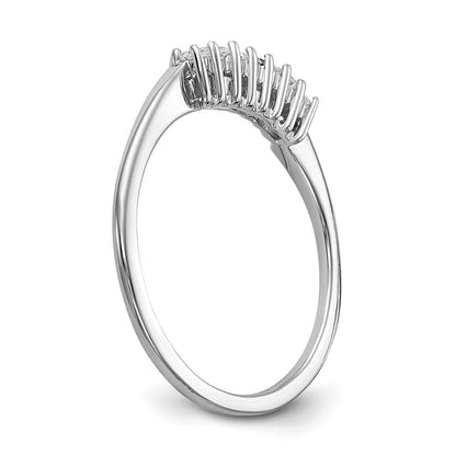 14K White Gold Real Diamond Wedding Band