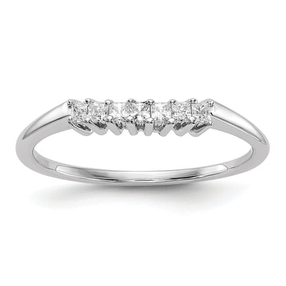 0.16ct. CZ Solid Real 14K White Gold Wedding Wedding Band Ring