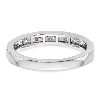 0.20ct. CZ Solid Real 14K White Gold Wedding Wedding Band Ring