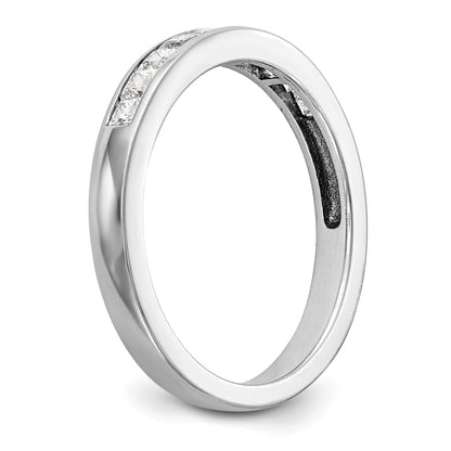 0.20ct. CZ Solid Real 14K White Gold Wedding Wedding Band Ring