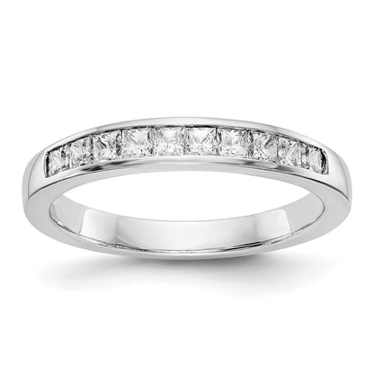 0.20ct. CZ Solid Real 14K White Gold Wedding Wedding Band Ring