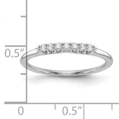 0.10ct. CZ Solid Real 14K White Gold Wedding Wedding Band Ring