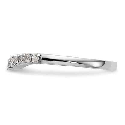 0.38ct. CZ Solid Real 14K White Gold Wedding Wedding Band Ring