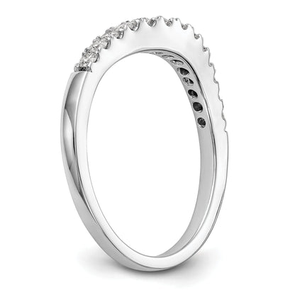 0.38ct. CZ Solid Real 14K White Gold Wedding Wedding Band Ring