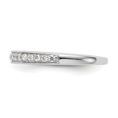 0.30ct. CZ Solid Real 14K White Gold Wedding Wedding Band Ring