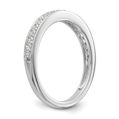 0.30ct. CZ Solid Real 14K White Gold Wedding Wedding Band Ring