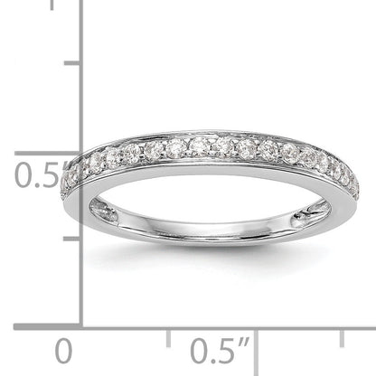 0.30ct. CZ Solid Real 14K White Gold Wedding Wedding Band Ring
