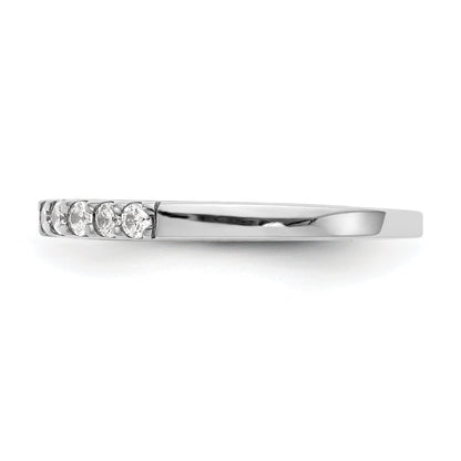 0.30ct. CZ Solid Real 14K White Gold Wedding Wedding Band Ring