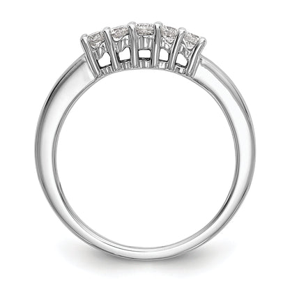 0.25ct. CZ Solid Real 14K White Gold Wedding Wedding Band Ring