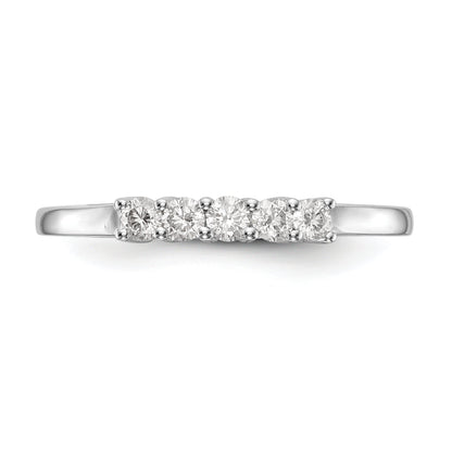 0.25ct. CZ Solid Real 14K White Gold Wedding Wedding Band Ring
