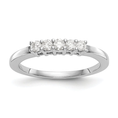 0.25ct. CZ Solid Real 14K White Gold Wedding Wedding Band Ring