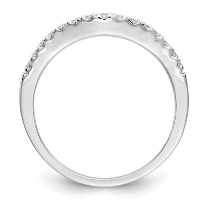 0.23ct. CZ Solid Real 14K White Gold Wedding Wedding Band Ring