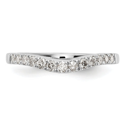 0.33ct. CZ Solid Real 14K White Gold Wedding Wedding Band Ring