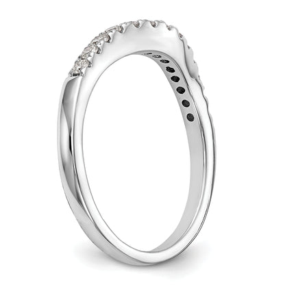 0.33ct. CZ Solid Real 14K White Gold Wedding Wedding Band Ring