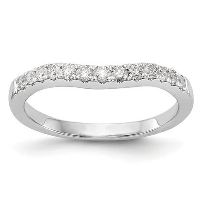 0.33ct. CZ Solid Real 14K White Gold Wedding Wedding Band Ring