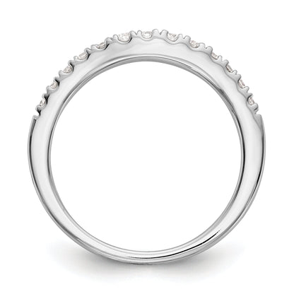 0.38ct. CZ Solid Real 14K White Gold Wedding Wedding Band Ring