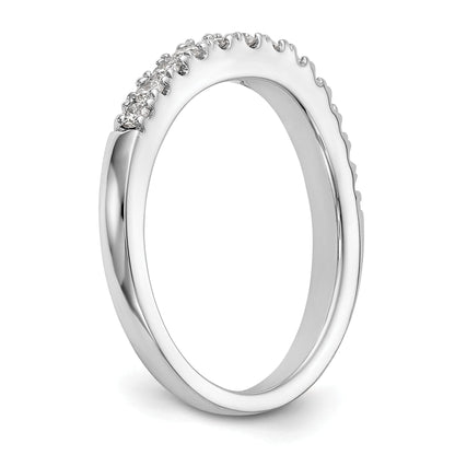 0.38ct. CZ Solid Real 14K White Gold Wedding Wedding Band Ring
