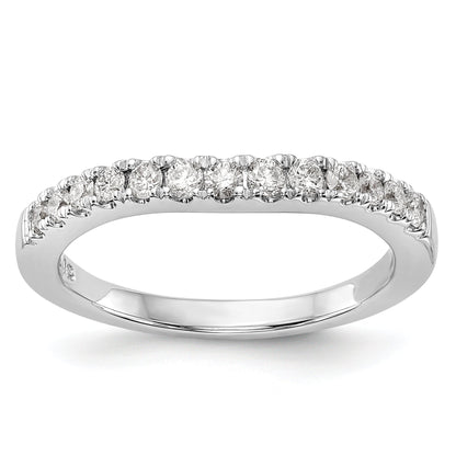 0.38ct. CZ Solid Real 14K White Gold Wedding Wedding Band Ring