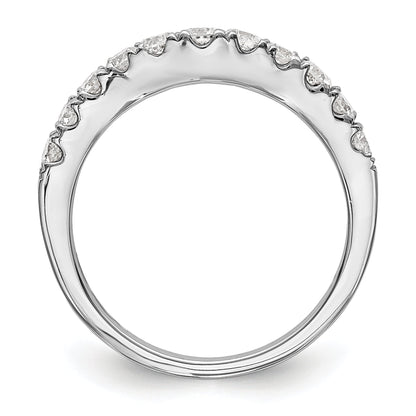 0.75ct. CZ Solid Real 14K White Gold Wedding Wedding Band Ring