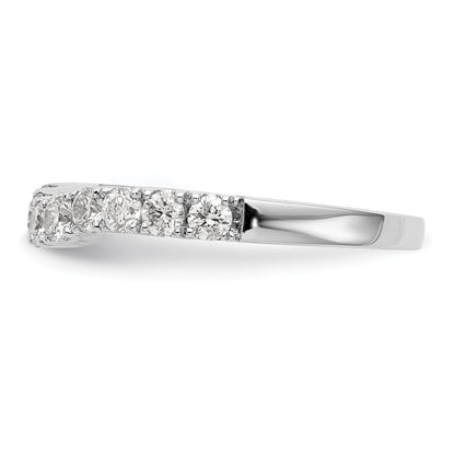 0.75ct. CZ Solid Real 14K White Gold Wedding Wedding Band Ring