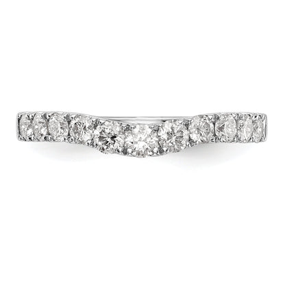 0.75ct. CZ Solid Real 14K White Gold Wedding Wedding Band Ring