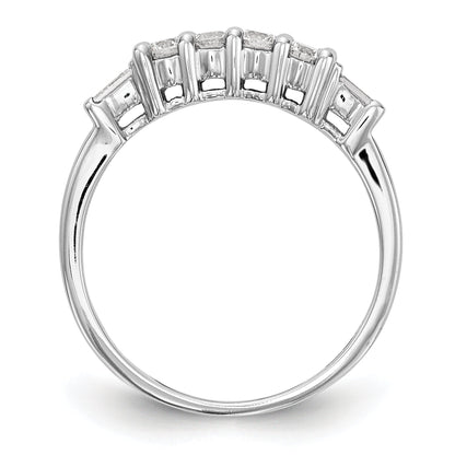 0.32ct. CZ Solid Real 14K White Gold Wedding Wedding Band Ring