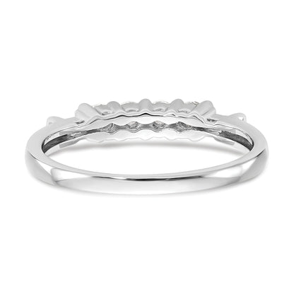 0.32ct. CZ Solid Real 14K White Gold Wedding Wedding Band Ring
