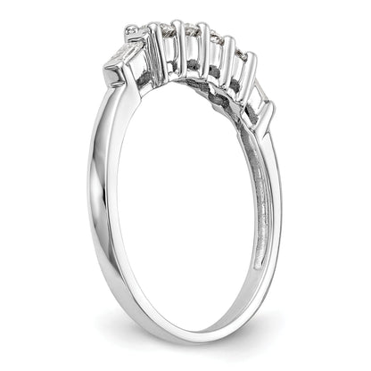 0.32ct. CZ Solid Real 14K White Gold Wedding Wedding Band Ring