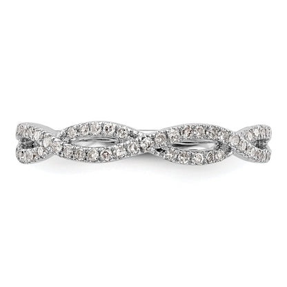 0.23ct. CZ Solid Real 14K White Gold Wedding Wedding Band Ring