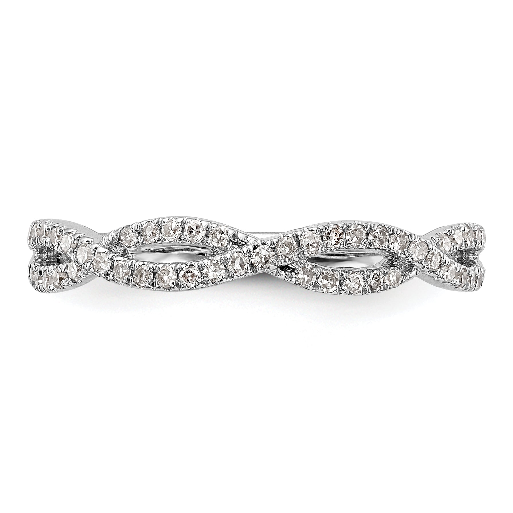 0.23ct. CZ Solid Real 14K White Gold Wedding Wedding Band Ring