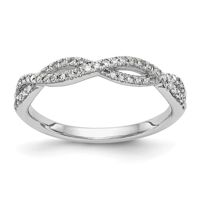 0.23ct. CZ Solid Real 14K White Gold Wedding Wedding Band Ring