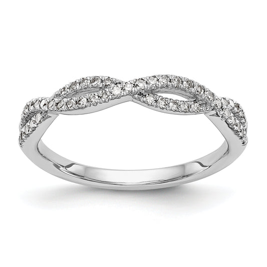 0.23ct. CZ Solid Real 14K White Gold Wedding Wedding Band Ring