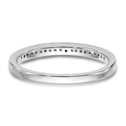 0.12ct. CZ Solid Real 14K White Gold Wedding Wedding Band Ring