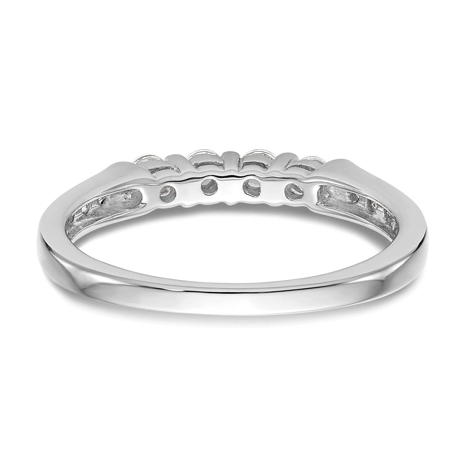 0.36ct. CZ Solid Real 14K White Gold Wedding Wedding Band Ring