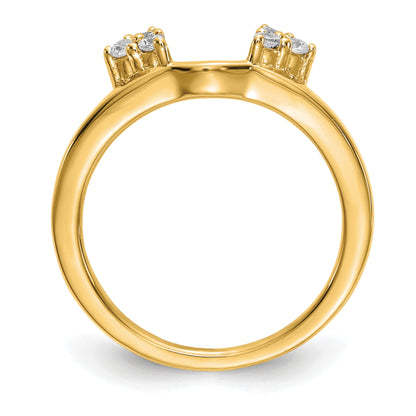 0.15ct. CZ Solid Real 14K WrapRing