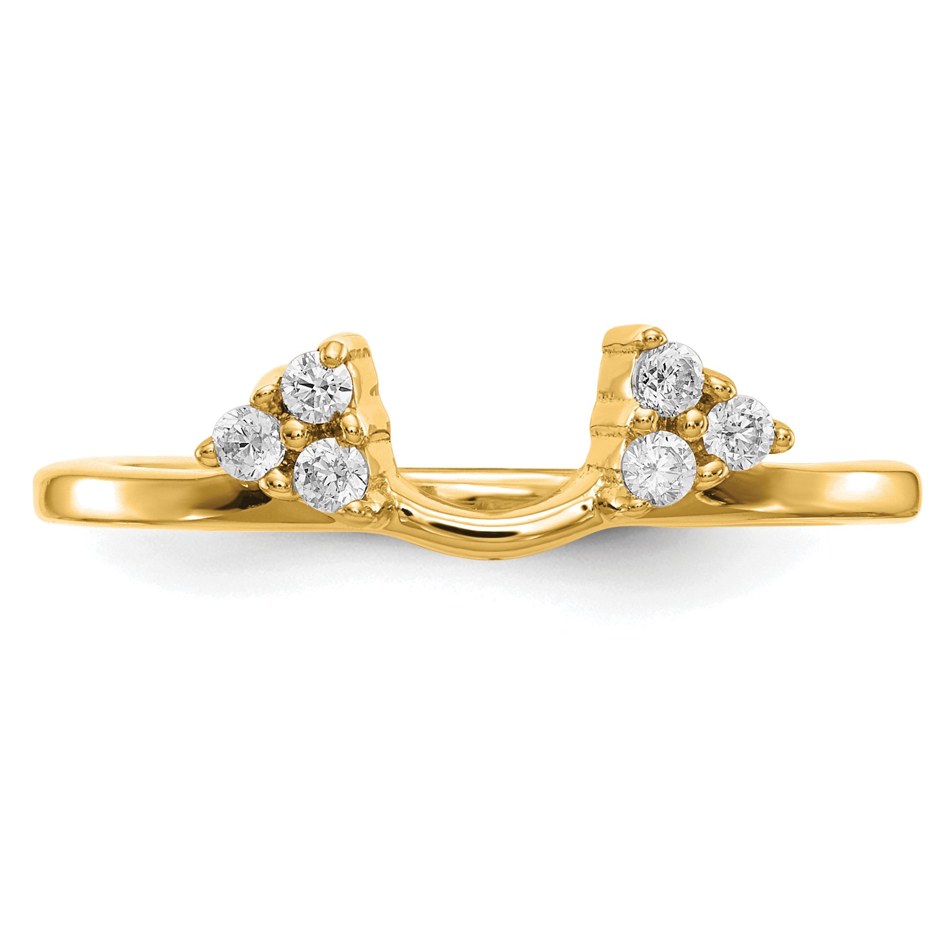 0.15ct. CZ Solid Real 14K WrapRing