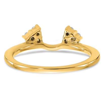 0.15ct. CZ Solid Real 14K WrapRing