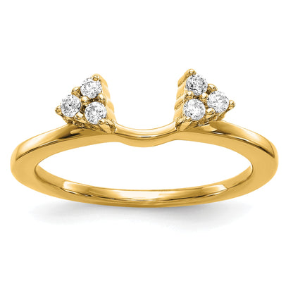 0.15ct. CZ Solid Real 14K WrapRing