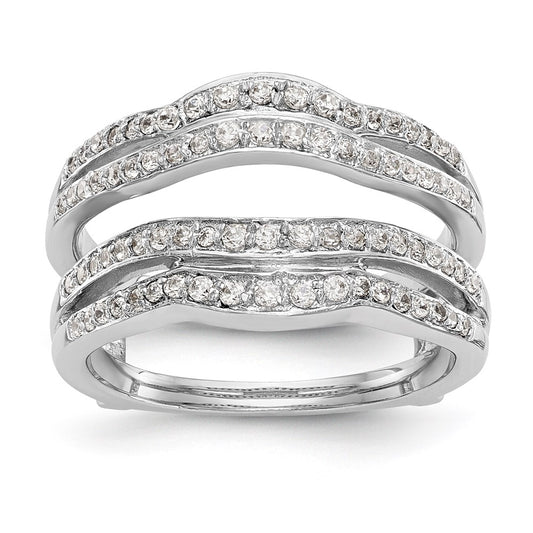 14K White Gold Real Diamond Guard