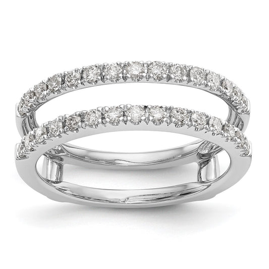 14K White Gold Real Diamond Guard