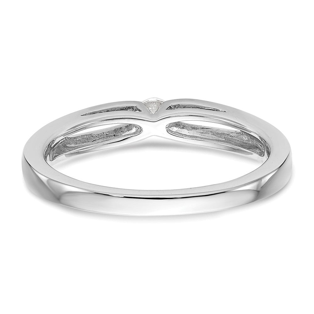 14K White Gold Complete Real Diamond Promise/Engagement Ring