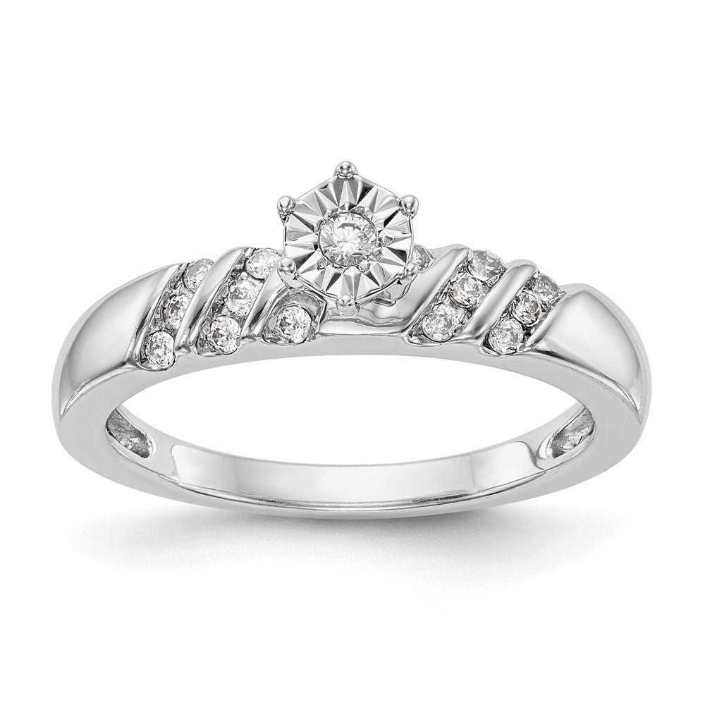 10k white gold complete real diamond trio engagement ring rm3167e 017 0waa