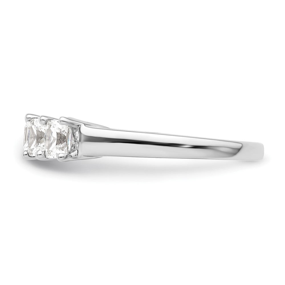 14K White Gold 5-Stone Real Diamond Band